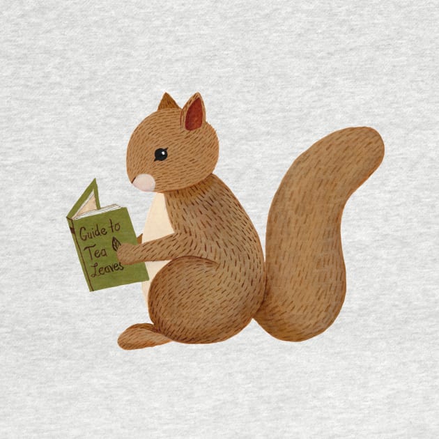 Reading Squirrel by annyamarttinen